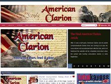Tablet Screenshot of americanclarion.com